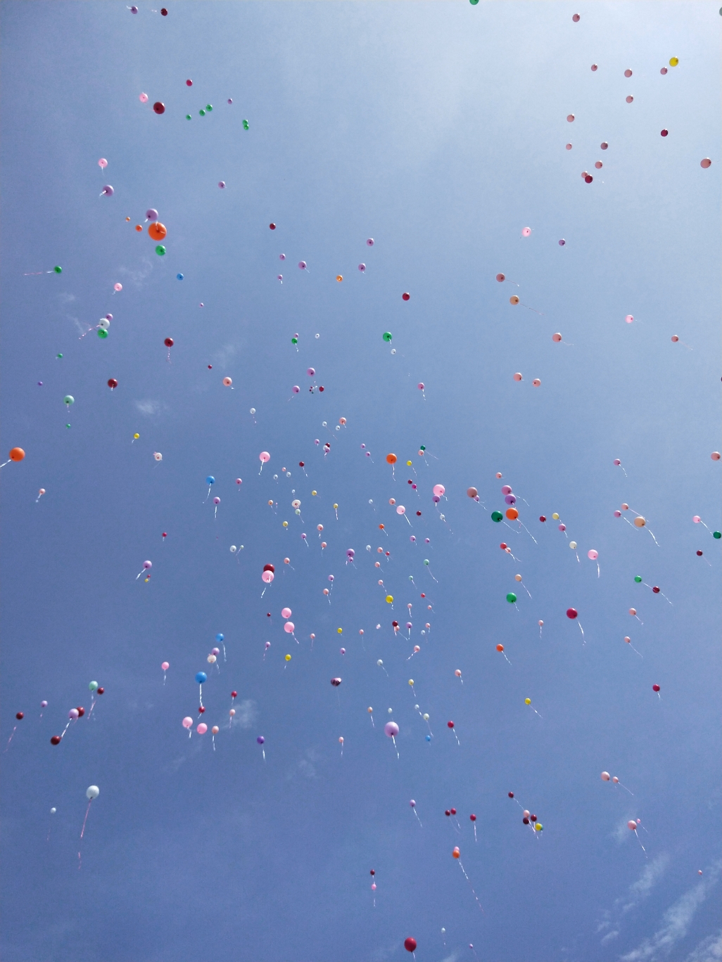 飞向天空的气球们